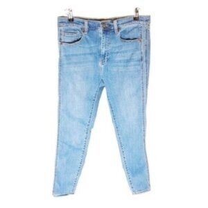 Crescent Drive High Rise Light Wash Skinny Ankle Jeans Blue Size 32